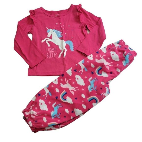 Carter's unicorn pajamas 4T - Picture 1 of 4